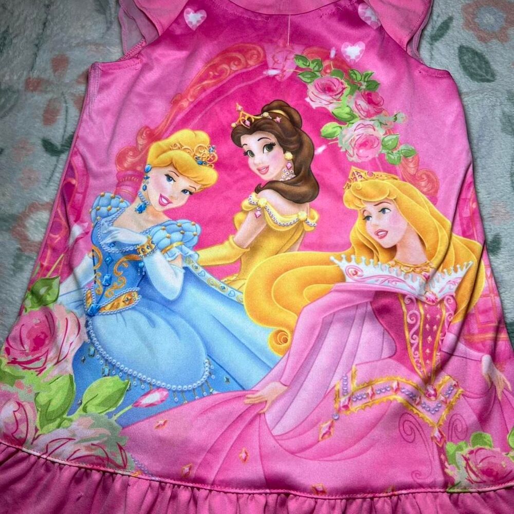Disney Princess Pink Nightgown Dress - Size Kids 5 - Picture 2 of 8